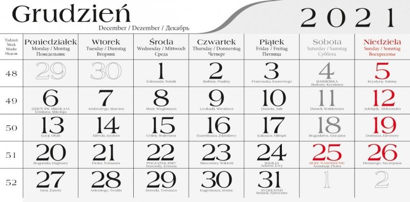 Kalendarz trójdzielny 2022 POSTER MAZURY (kalendarium 11)