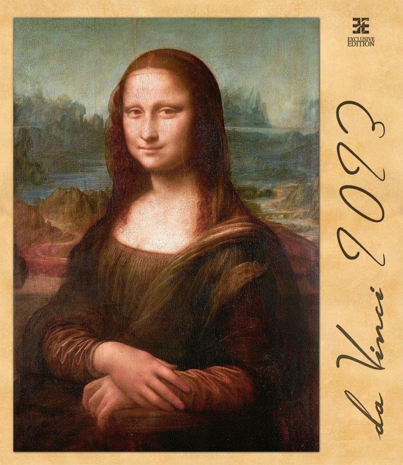 Kalendarz ścienny wieloplanszowy Leonardo da Vinci 2023 - exclusive edition - okładka