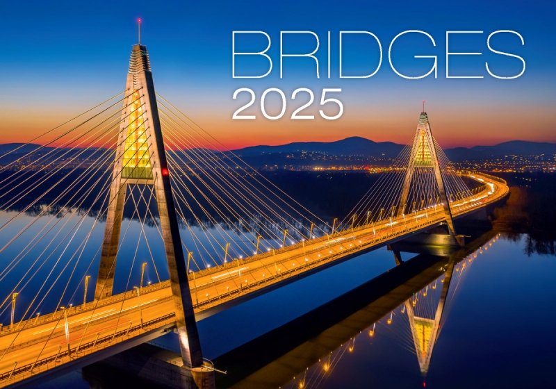 Zdjęcie okładki w kalendarzu ściennym Bridges 2025 wydawnictwa Helma