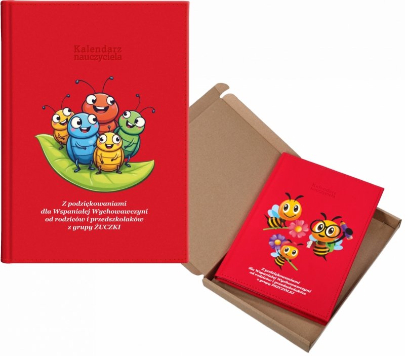 kalendarz dla nauczyciela na rok 2026/2027 z pudełkiem w komplecie