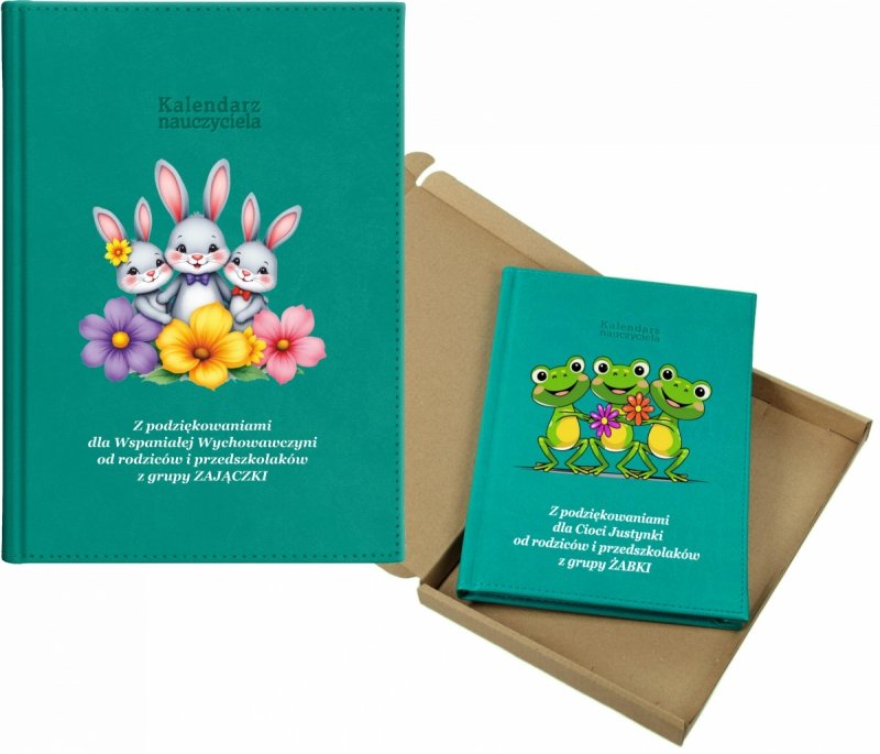 kalendarz dla nauczyciela na rok 2026/2027 z pudełkiem w komplecie