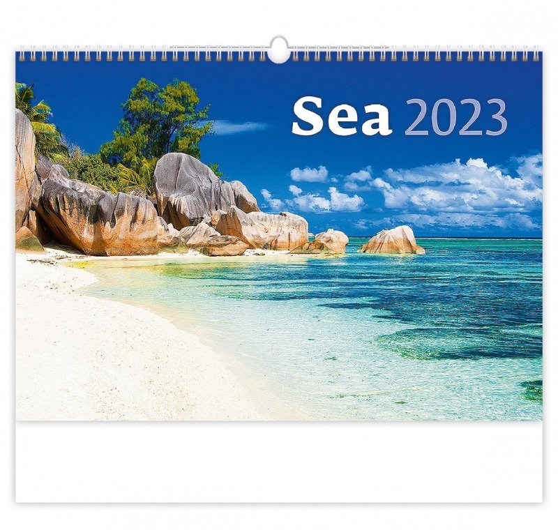 Kalendarz ścienny wieloplanszowy Sea 2023 - okładka