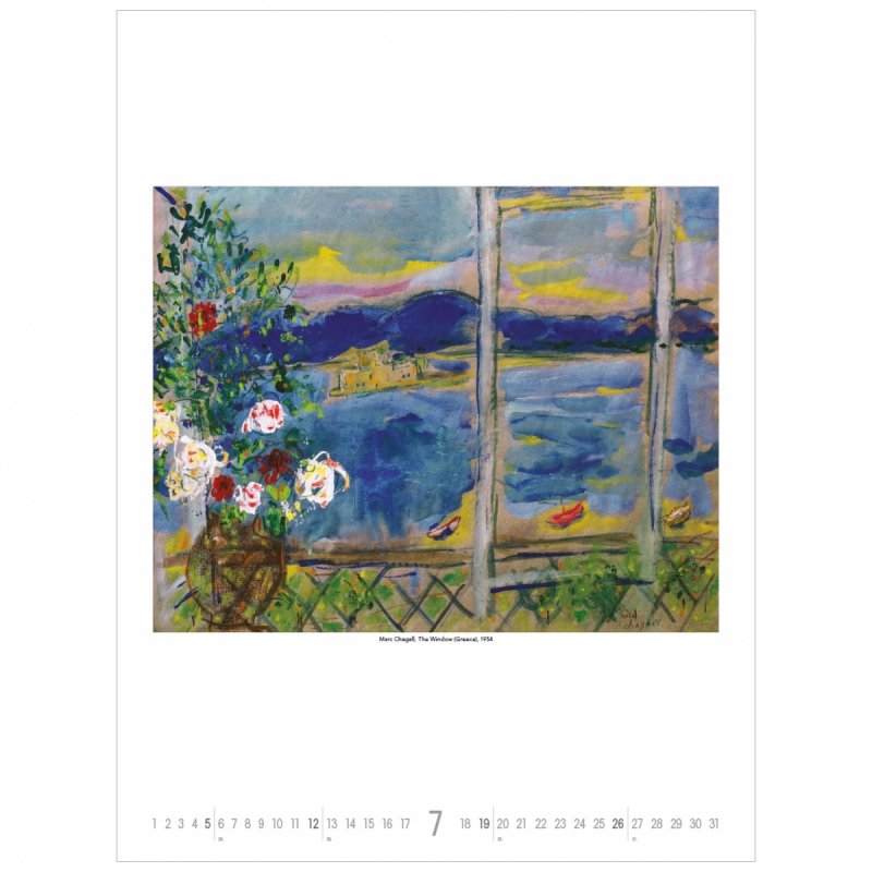 C07 Kalendarz ścienny wieloplanszowy  Marc Chagall 2026