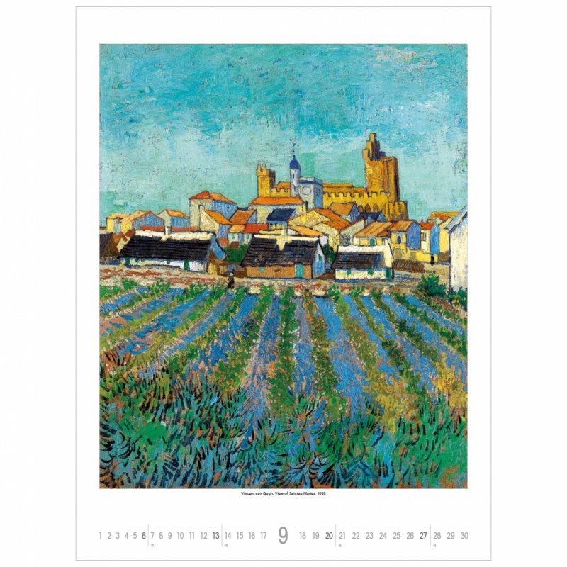 C02 Kalendarz ścienny wieloplanszowy Vincent Van Gogh 2026 Z NADRUKIEM