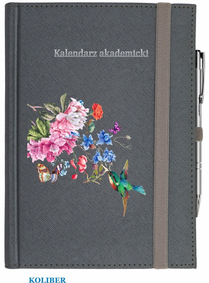 kalendarz z nadrukiem na okładce - KOLIBER