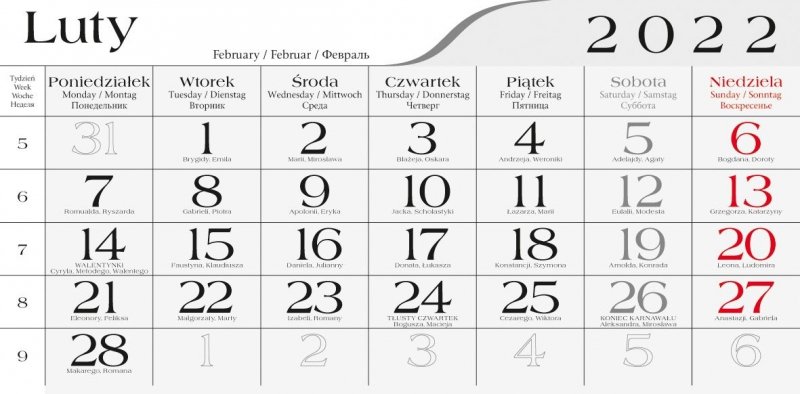 Kalendarz trójdzielny 2022 POSTER BAŁTYK  (kalendarium 11)