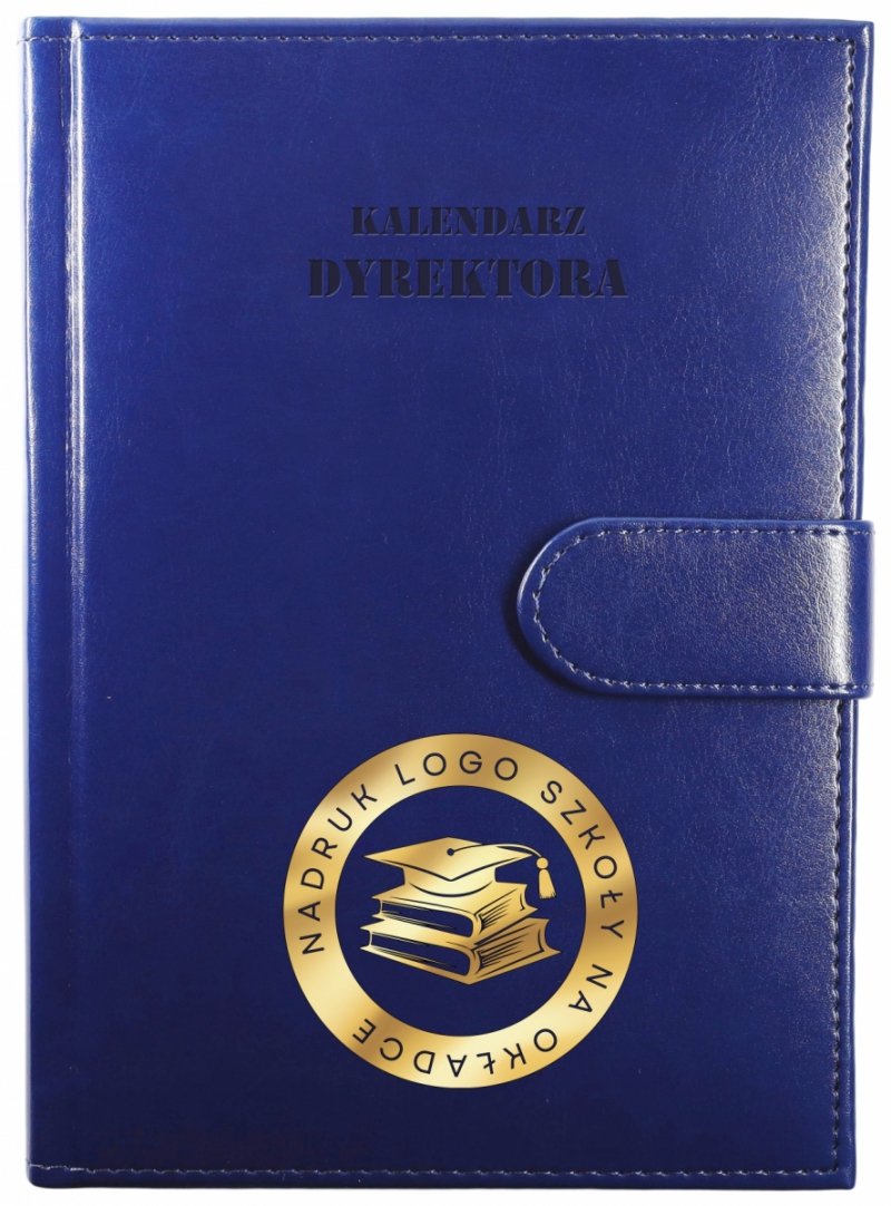 kalendarze książkowe z logo i danymi szkoły