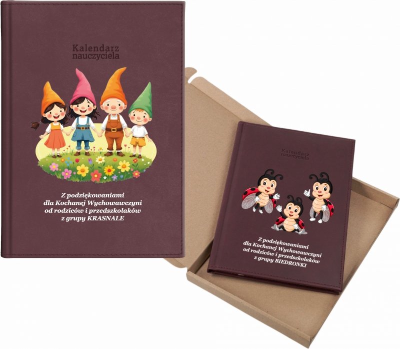 kalendarz dla nauczyciela na rok 2026/2027 z pudełkiem w komplecie