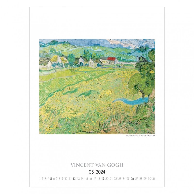 Kalendarz ścienny Vincent Van Gogh 2024 - maj 2024