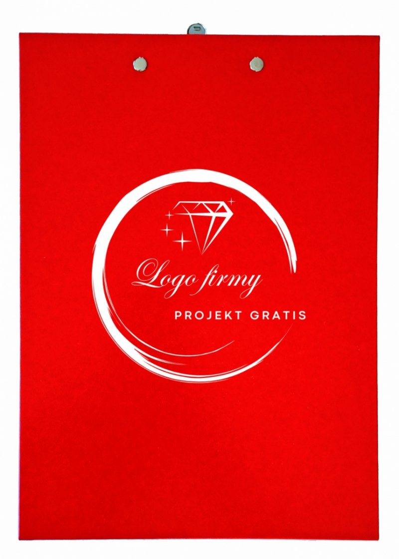 Podkładka z klipem z miejscem na długopis z własnym logo