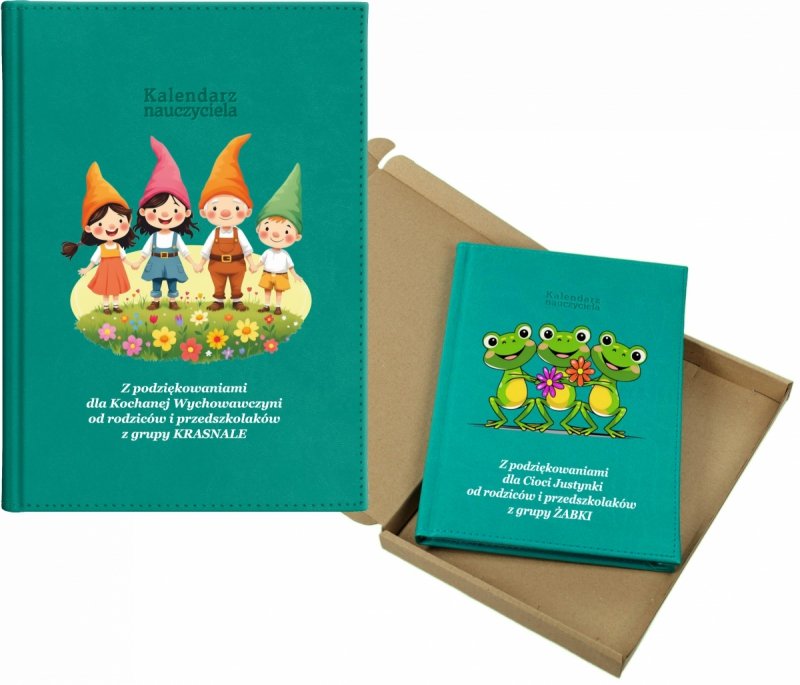 kalendarz dla nauczyciela na rok 2026/2027 z pudełkiem w komplecie
