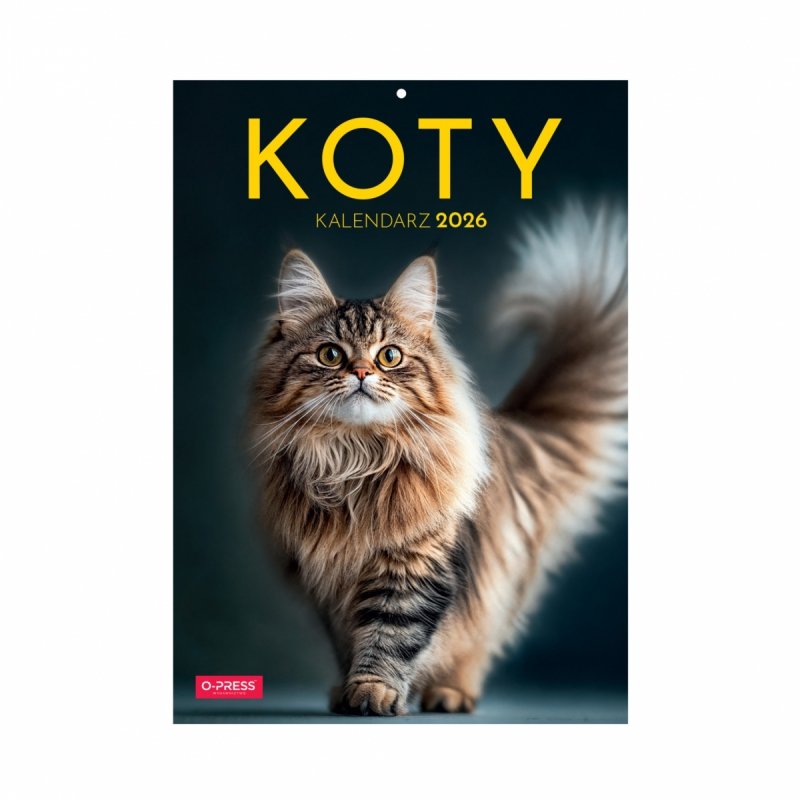 Kalendarz ścienny wieloplanszowy A4 KOTY 2026