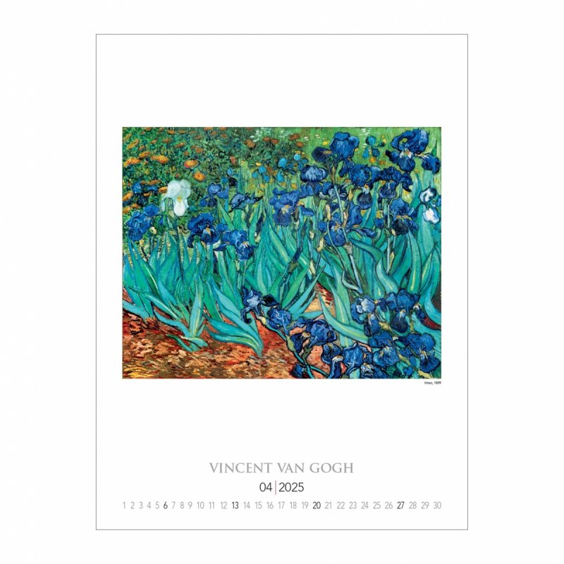 Kalendarz ścienny wieloplanszowy Vincent Van Gogh 2025 - kwiecień 2025