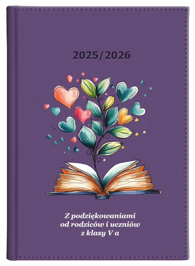 kalendarz książkowy na rok szkolny 2025/2026 z dedykacją dla nauczyciela