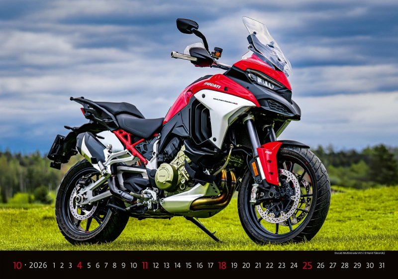 H23 Kalendarz ścienny wieloplanszowy Motorbikes 2026
