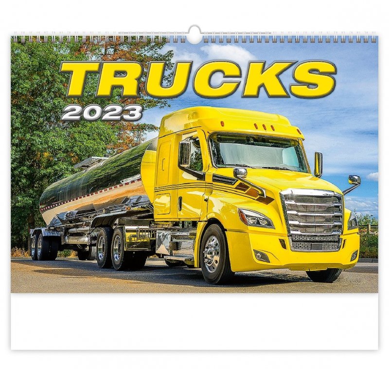 Kalendarz ścienny wieloplanszowy Trucks 2023 - okładka