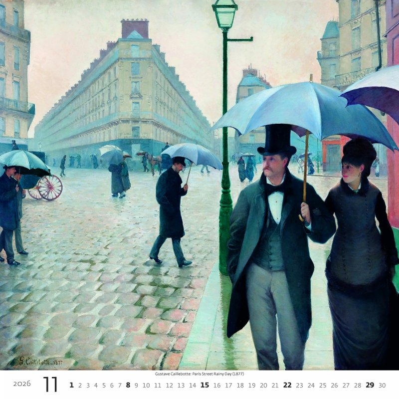 H30 Kalendarz ścienny wieloplanszowy Impressionism 2026