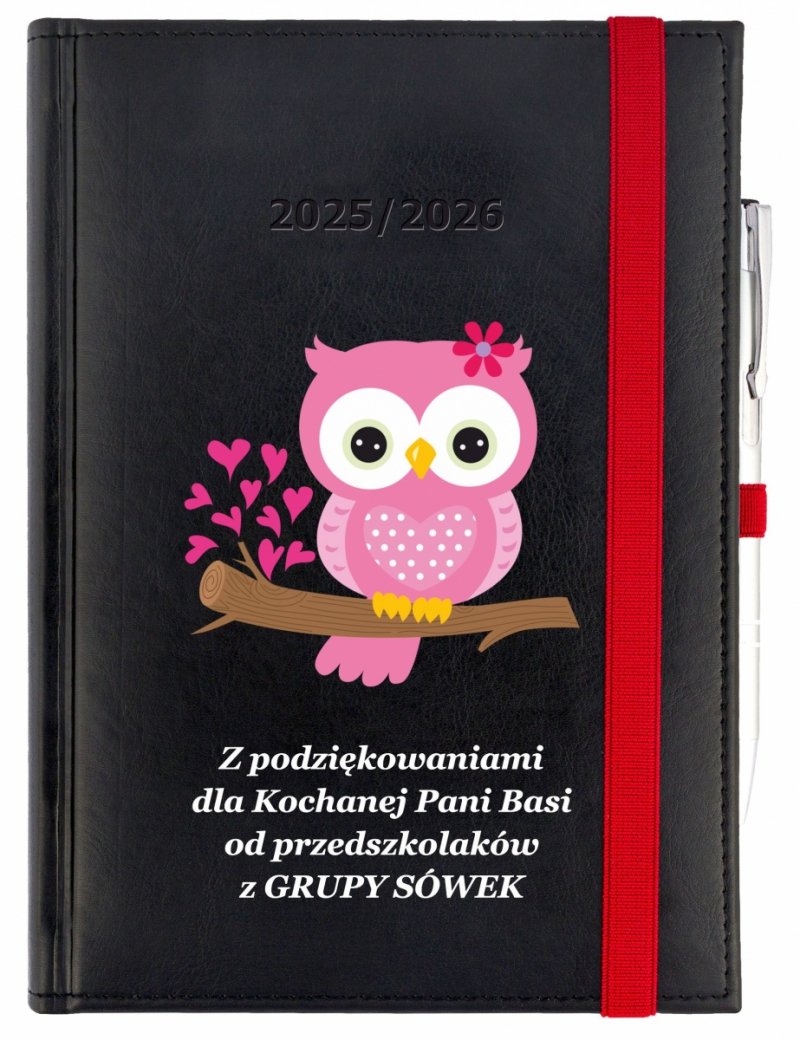 okładka kalendarza nauczyciela z nadrukiem UV