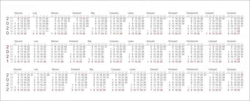 Kalendarz biurkowy z piórnikiem 2021 niebieski