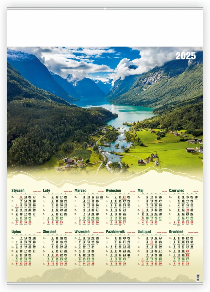 kalendarz plakatowy A1 Fiord