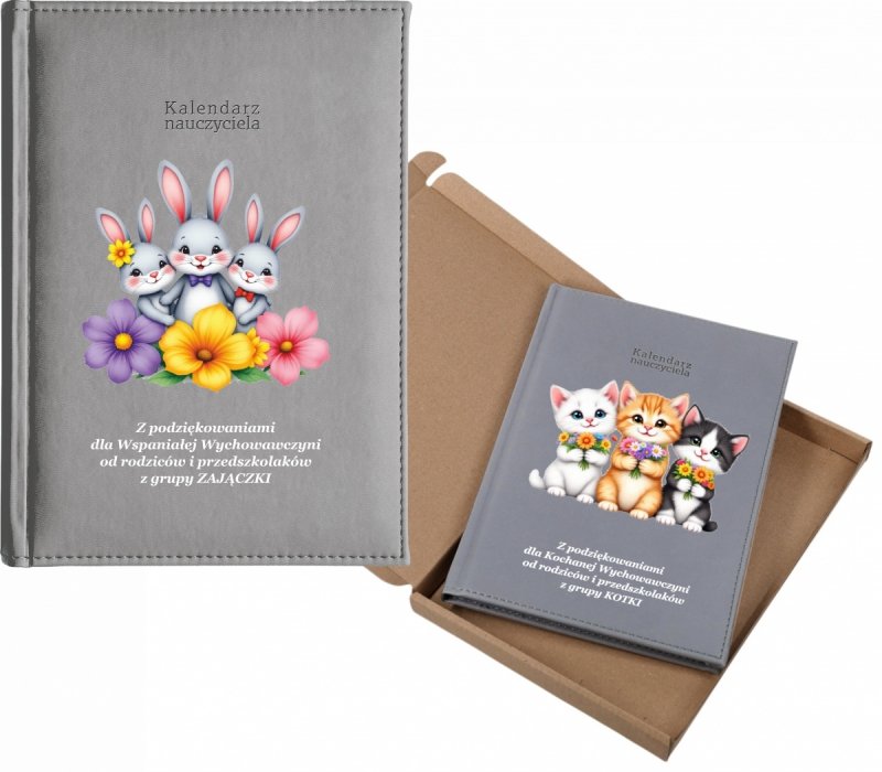 kalendarz dla nauczyciela na rok 2026/2027 z pudełkiem w komplecie