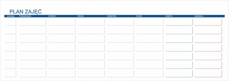 Kalendarz biurkowy 2023/2024 z planem lekcji dla uczniów