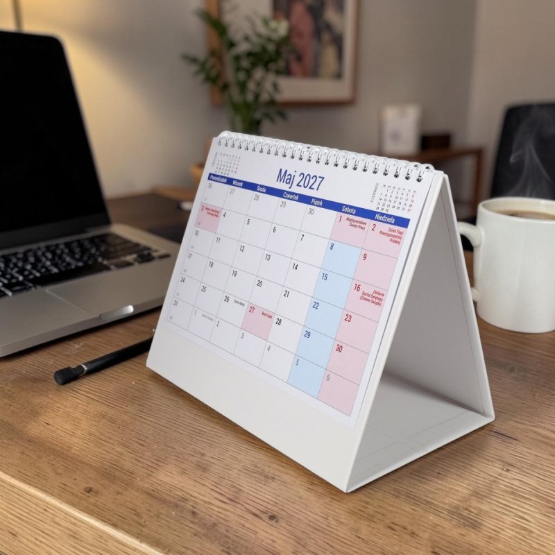 kalendarz biurkowy szkolny dla ucznia na rok 2026/2027