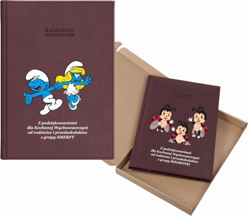 kalendarz dla nauczyciela na rok 2026/2027 z pudełkiem w komplecie