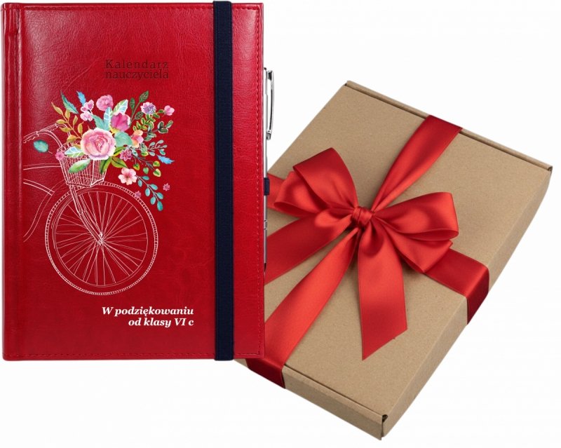 okładka kalendarza nauczyciela z nadrukiem UV