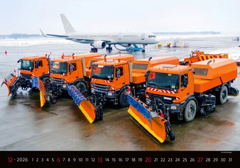 H24 Kalendarz ścienny wieloplanszowy Trucks 2026