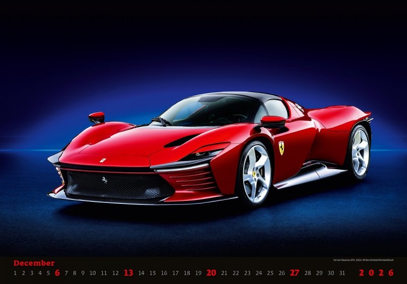 H22 Kalendarz ścienny wieloplanszowy Cars 2026 Z NADRUKIEM