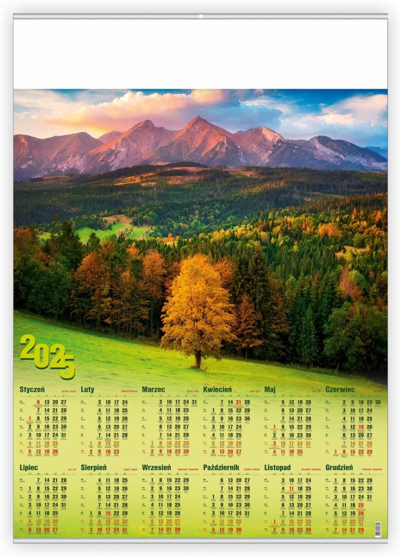 kalendarz plakatowy A1 Tatry Bielskie
