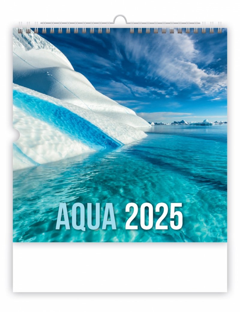 Okładka kalendarza ściennego Aqua 2025