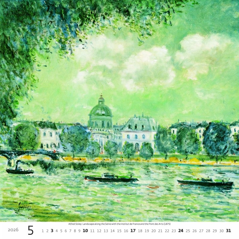 H30 Kalendarz ścienny wieloplanszowy Impressionism 2026