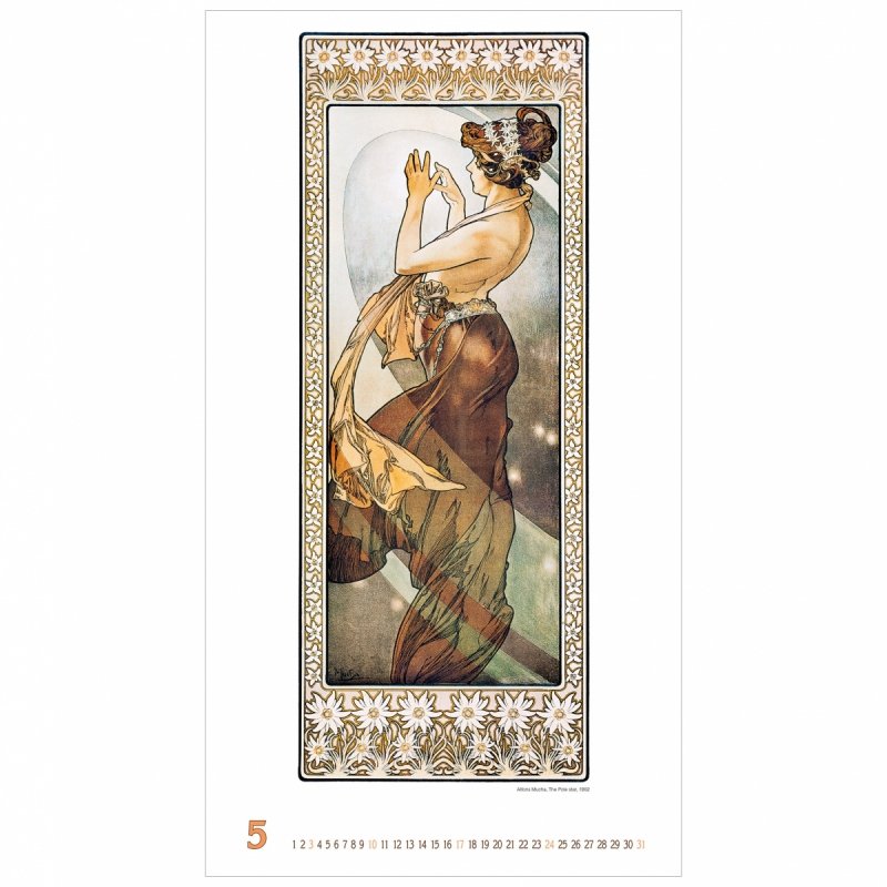 C06 Kalendarz ścienny wieloplanszowy Alfons Mucha 2026