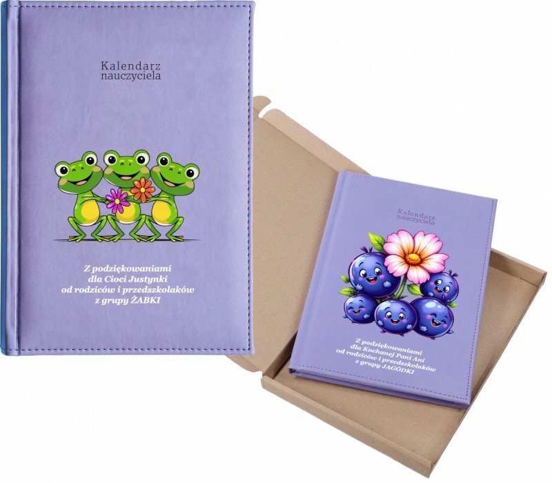 kalendarz dla nauczyciela na rok 2026/2027 z pudełkiem w komplecie