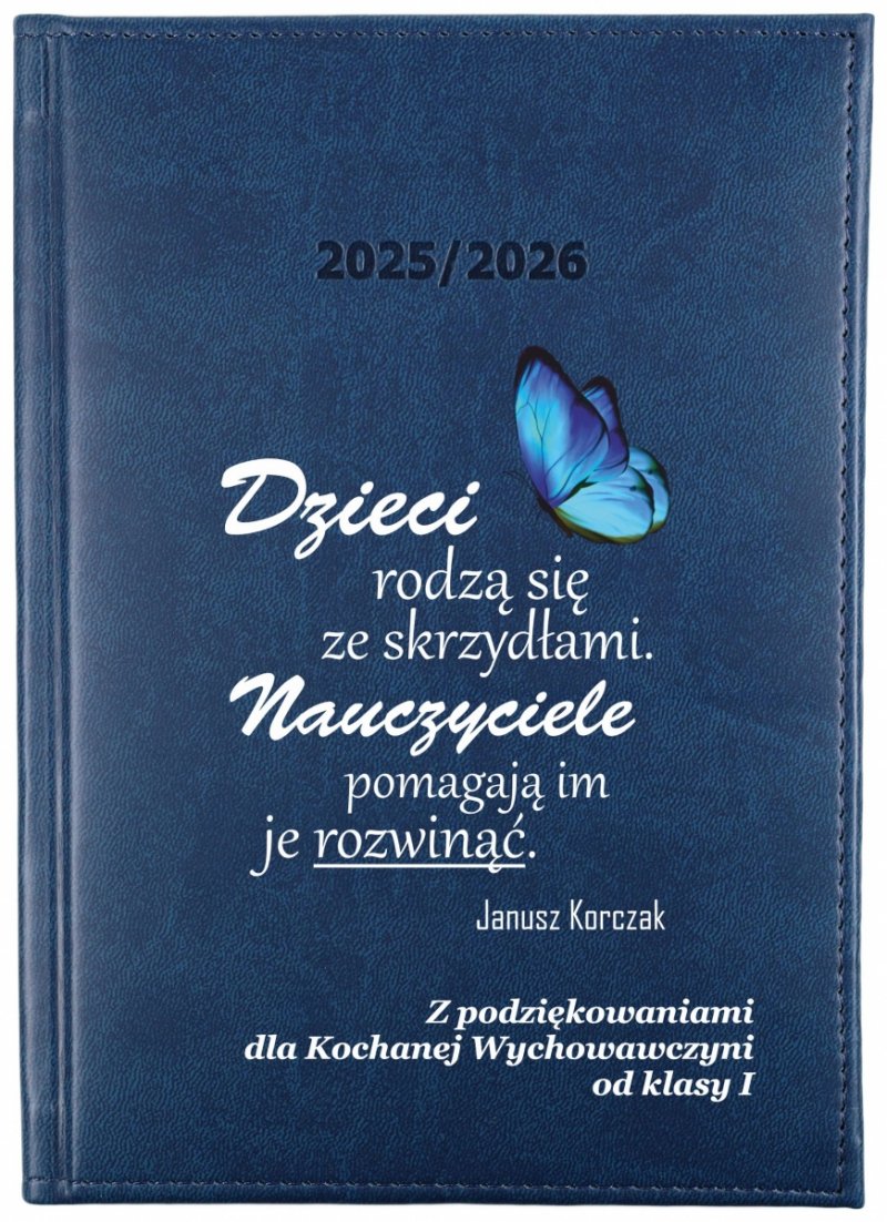 kalendarz książkowy na rok szkolny 2025/2026 z dedykacją dla nauczyciela