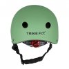 Kask rowerowy dla dziecka dziecięcy regulowany LED M 55-58cm zielony ciemny