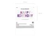 Balon kolorowy foliowy dekoracja urodzinowa Happy Birthday tęczowa 340cm x 35cm