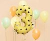 Balon kolorowy foliowy urodzinowy cyfra 3 - Gepard 55x75 cm