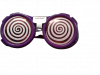 Okulary plastikowe strój przebranie kostium fioletowe