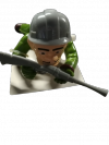 Żołnierz czołgający się figurka zielona