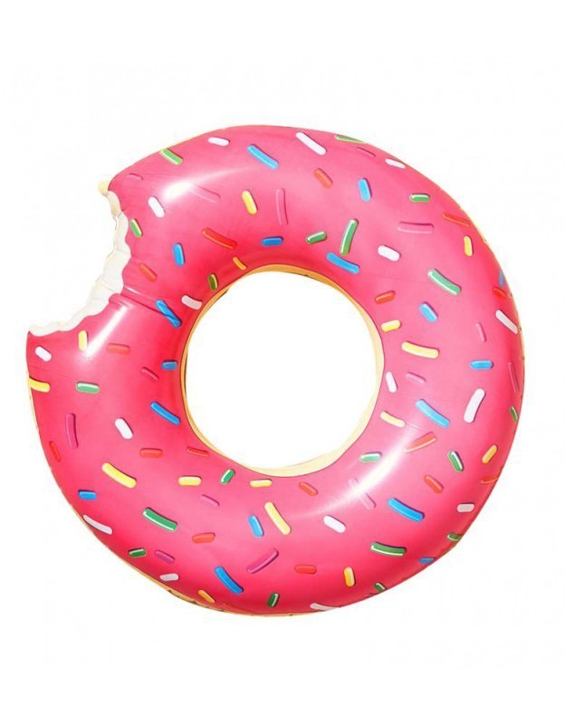 Koło dmuchane Donut 90cm różowe
