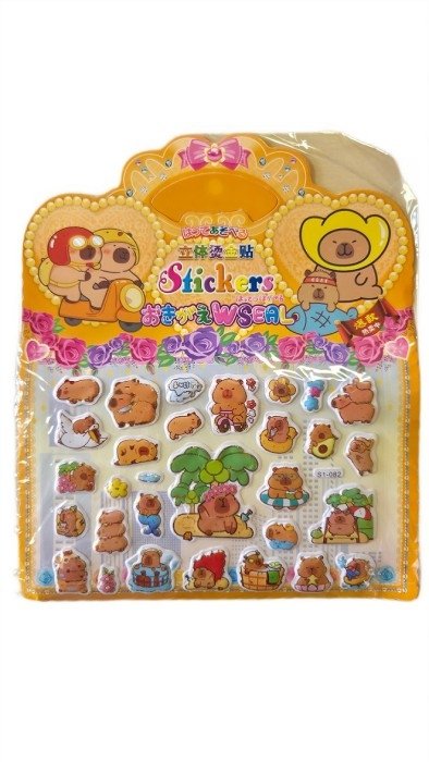 Zestaw Naklejki Kapibara Do Personalizacji Ozdabiania 36szt.