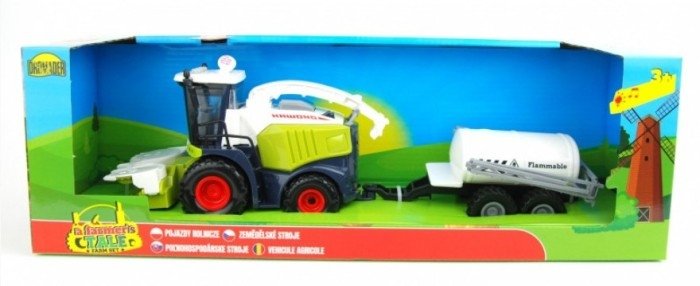 Traktor kombajn z beczką