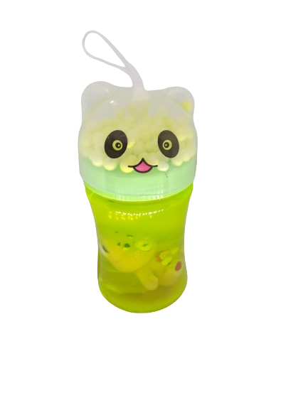 SLIME GLUT z misiem + kulki styropianowe żółty