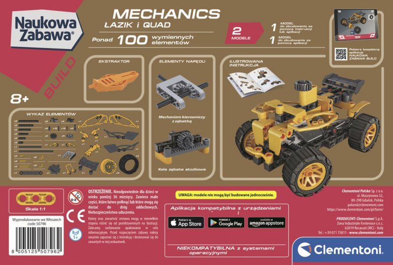 Laboratorium Mechaniki - Łazik I Quad klocki 8+