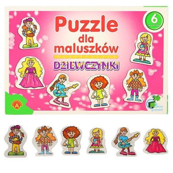 Puzzle dla maluszków - dziewczynki 2+