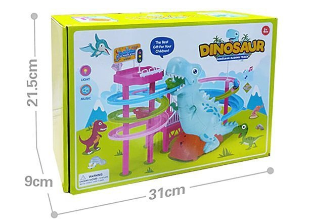 Wyścig-dinozaurów-tor-dinozaur-dźwięki-światła-1