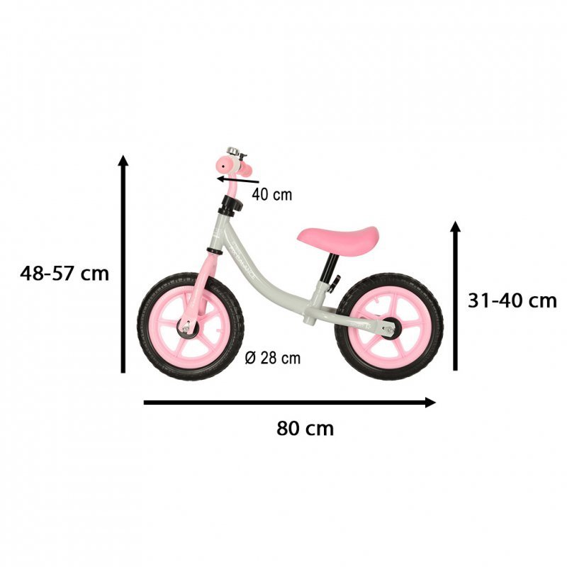 Rowerek biegowy Trike Fix Balance rower ultra lekki różowy